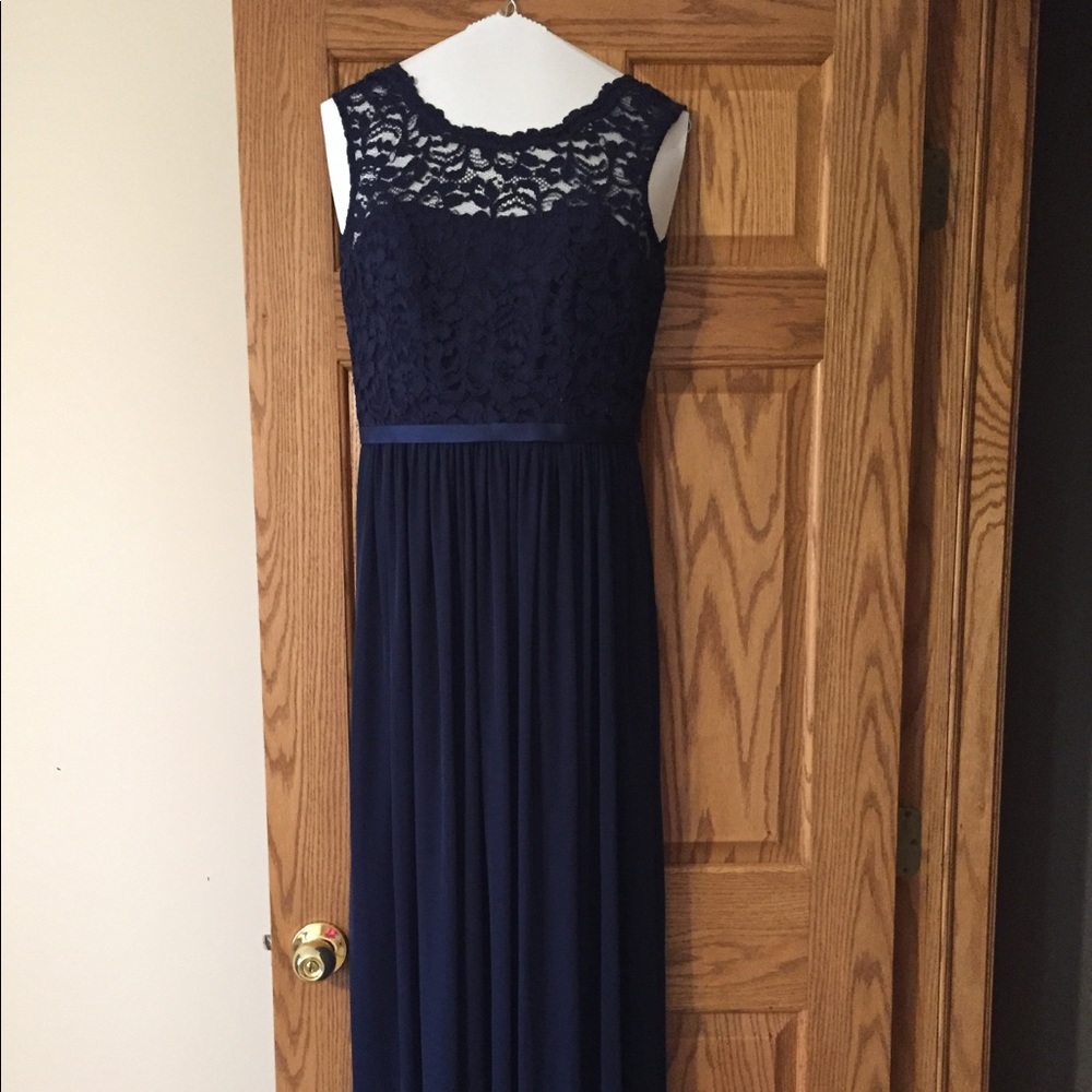 Navy blue prom/bridesmaid dress